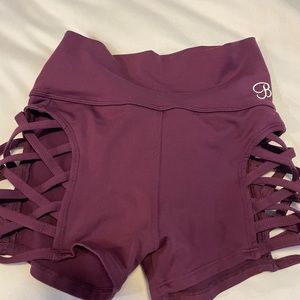 Bombshell sportswear shorts in plum size small